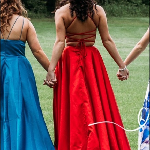 I’m selling my red prom dress! - Picture 1 of 2